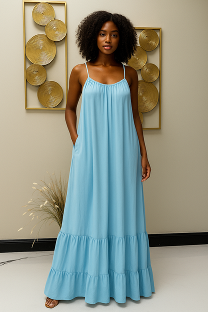Island Breeze Maxi Dress 🩵